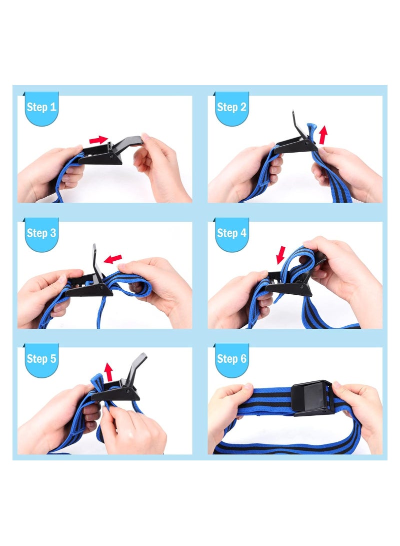 RATSAW Women's Hip Blood Flow Restriction Band Blood Flow Occlusion Fabric Resistance Band Adjustable Muscle Taining Band For Hip, Fitness Thigh and Squat Exercises  - Image 4
