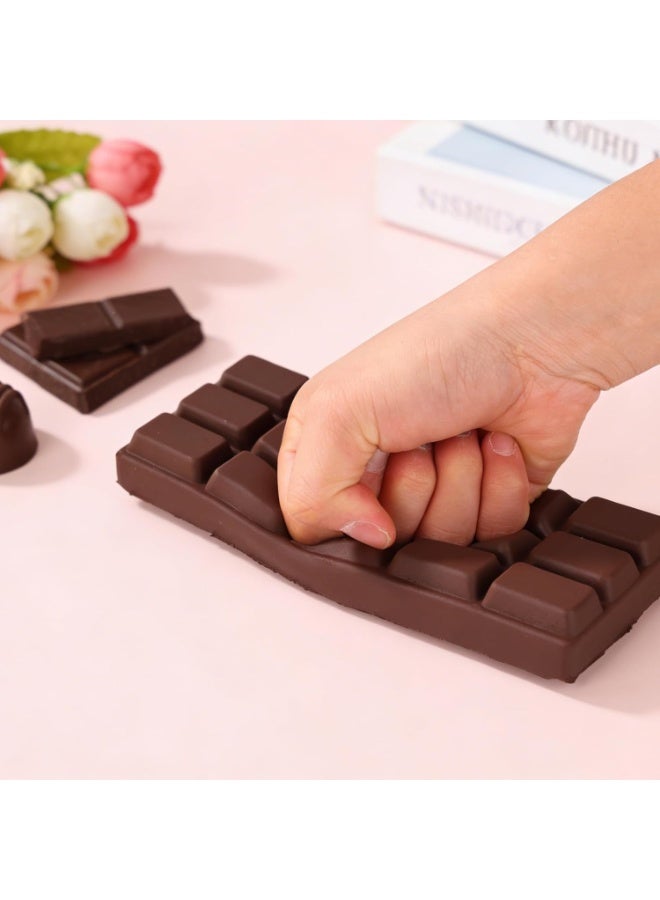Galaxy Toys Chocolate Bar Squishy Stress Toy Soft Slow Rebound Squeeze Toy for Kids & Adults - Image 2
