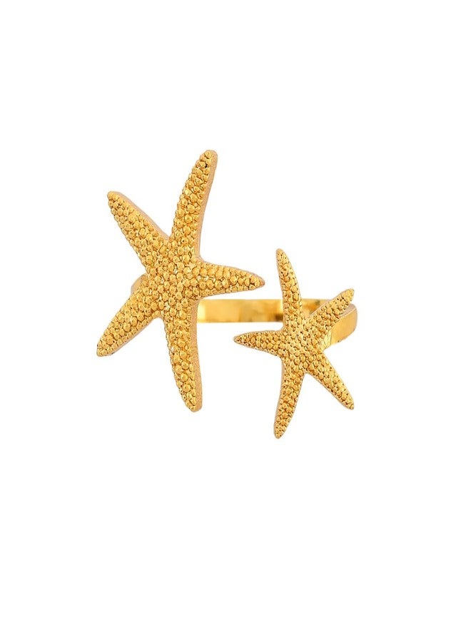 VOYLLA Hawaii Starfish Open Finger Ring, Statement Rings For Women, Boho, Vacation, Travel - Image 4