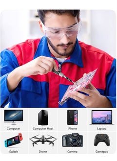 BORTONY Screwdriver Set 130 in 1 Electronics Tool Kit with 121 Bits Magnetic Repair Tool Kit with Tweezer Flat Phillips Pentalobe Torx Star Screwdriver for Computer Xbox iPhone PC  - Image 5