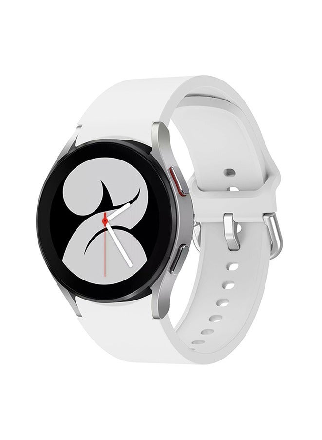 Beauenty Samsung Galaxy Watch 6 Replacement Silicone Wrist Watch Band Strap,compatible With Samsung Galaxy Watch 4/Galaxy Watch 5/Galaxy Watch 6(white) - Image 1