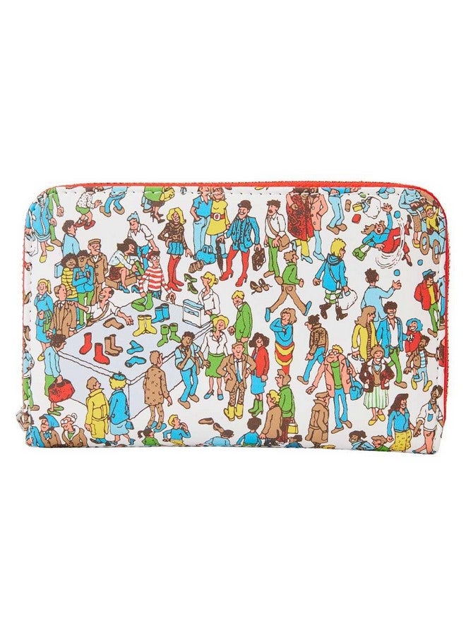 Loungefly Where'S Waldo Allover Print Faux Leather Zip Around Wallet - Image 1