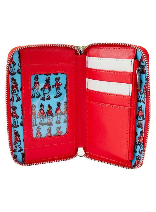 Loungefly Where'S Waldo Allover Print Faux Leather Zip Around Wallet - Image 3
