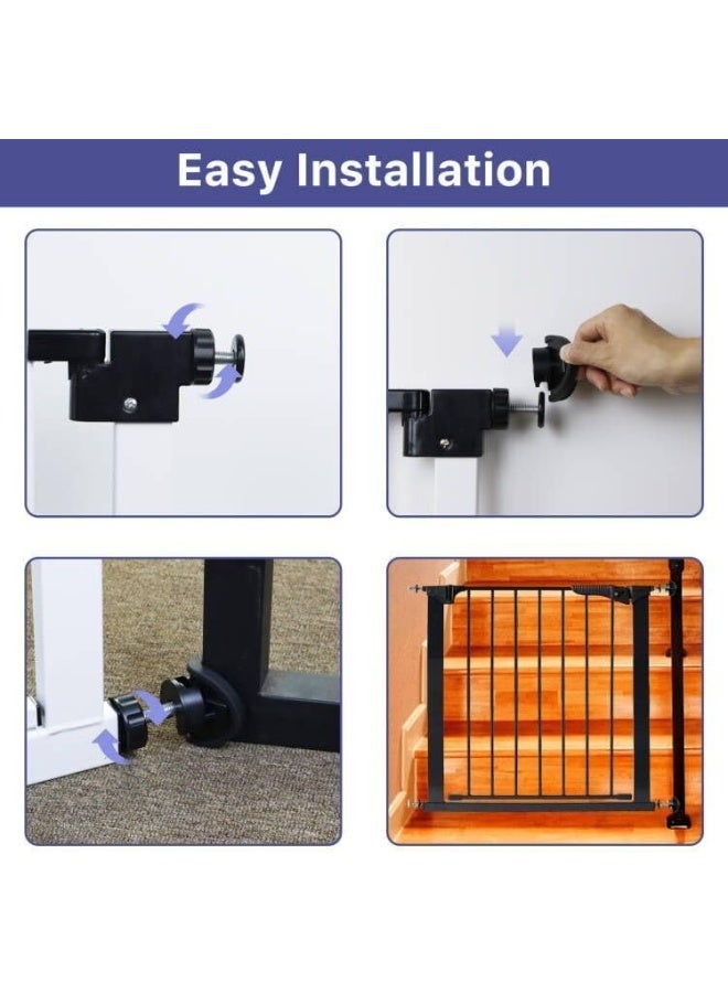 GRENFU Universal Banister Adapter Kit (2 Pack) - Pressure Mounted Dog Gate Extender for Stairs, Black - Image 4