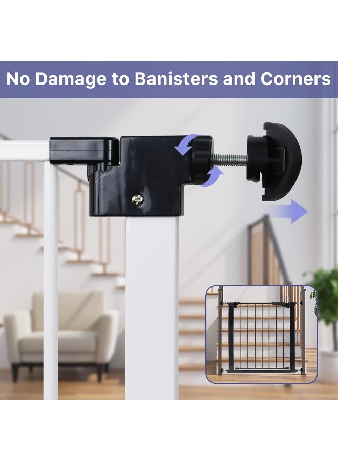 GRENFU Universal Banister Adapter Kit (2 Pack) - Pressure Mounted Dog Gate Extender for Stairs, Black - Image 5