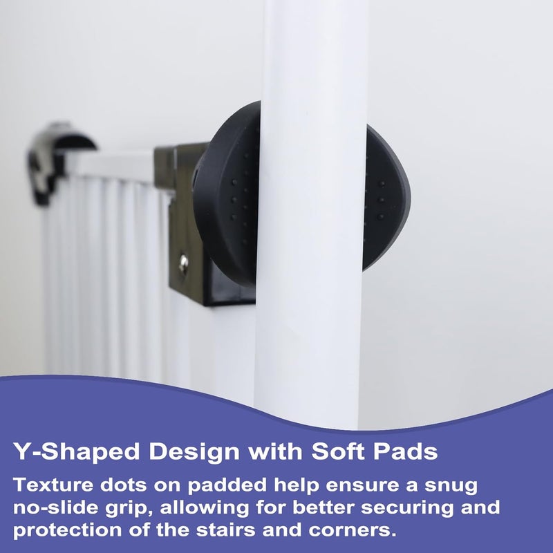 GRENFU Universal Banister Adapter Kit (2 Pack) - Pressure Mounted Dog Gate Extender for Stairs, Black - Image 3