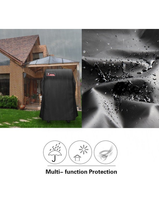 KingKong Kingkong 7105 Premium Cover for Weber 210 Series Gas Grills with Both Collapsed (Not Fit for Spirit II E-210), Black  - Image 3