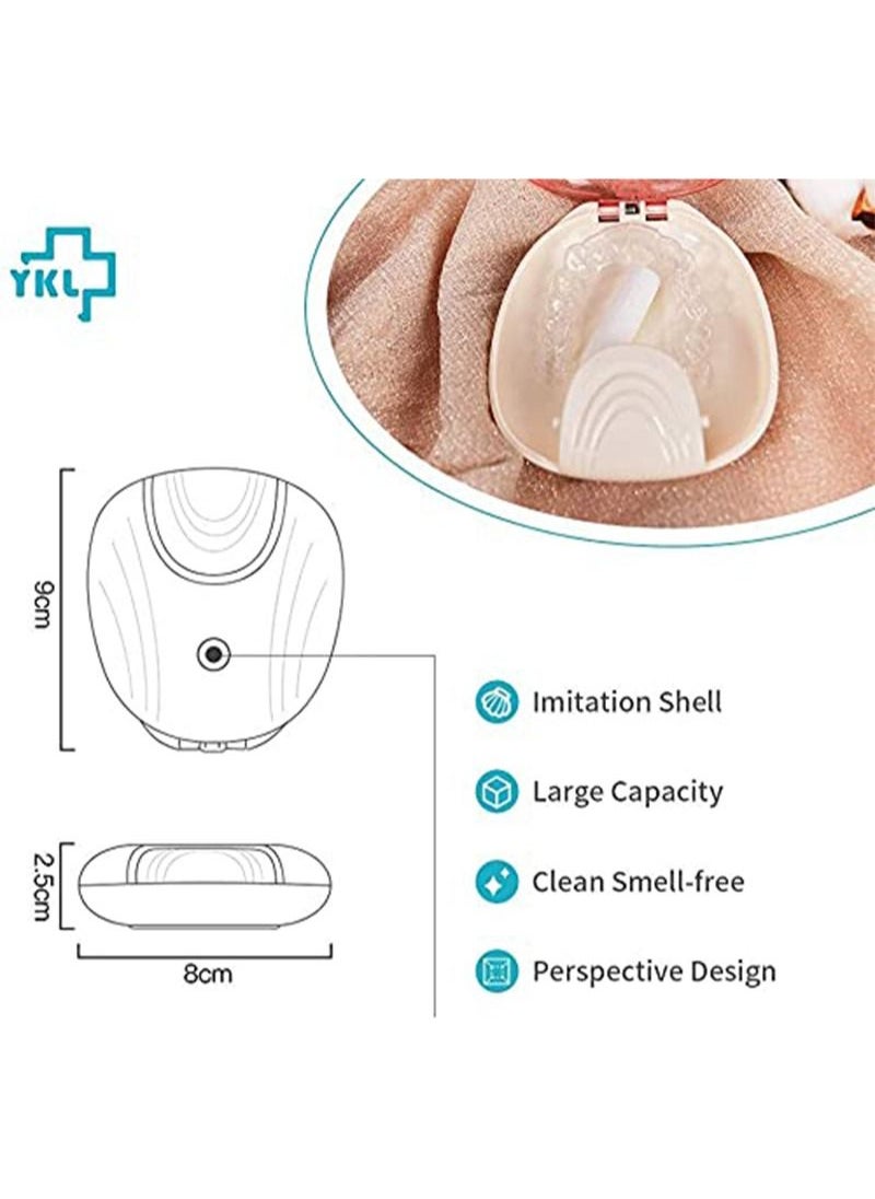 Y-Kelin - Press-to-Open Retainer Case Retainer Container Partial Denture Box for Dentures, Clear Braces, Mouth Guard, Night Guard and Retainers - Image 1