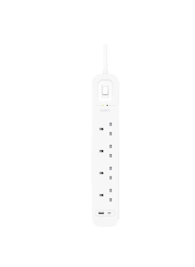 belkin Belkin Connect Surge Protector With USB-C & USB-A Ports (4 outlets With 1 USB-C USB-A)  - Image 2