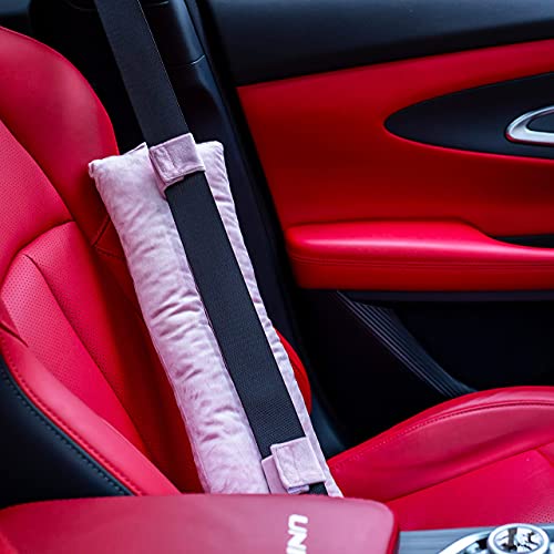 Wumimi Mastectomy Pillow Post Surgery Seat Belt Pillow Cushions Pads Protector for Breast Cancer Port Pacemaker Heart Surgery C-Section Recovery (Pink) - Image 5