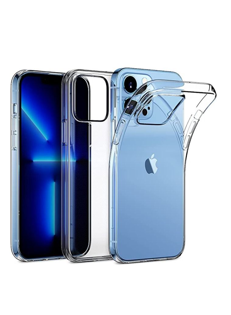 جراب iPhone 14 Pro Max مقاس 6.7 بوصة رفيع ومقاوم للخدش وغطاء واقٍ شفاف من الكريستال TPU - Image 1