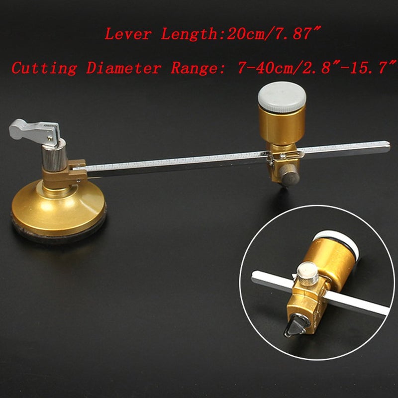 JPD Heavy-duty Circular Glass Cutter with Suction Cup 40# - Image 2