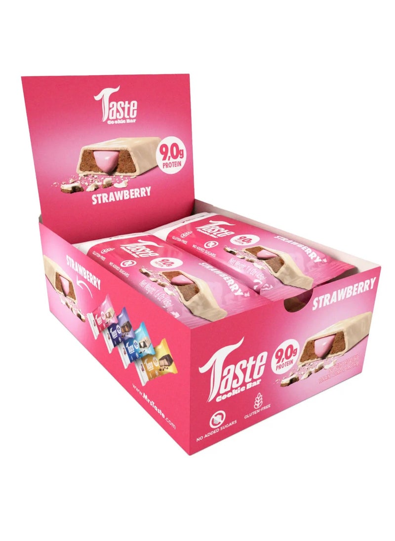 Mrs Taste Cookie Bar 9g Protein, Go Protein Bar with No Added Sugars, Gluten Free strawberry  45gm x 12 peices - pzsku/Z6236F0C7F13926F30EEAZ/45/_/1734788253/267c6ffd-c05a-46ff-aa3f-4fc6e9457790