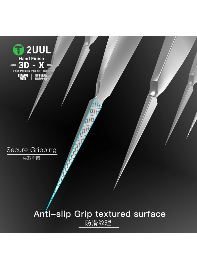 تو يو يو ال ملقط 2UUL TW02 3D-X تشطيب يدوي دقيق لصيانة الهواتف والإلكترونيات - Image 2