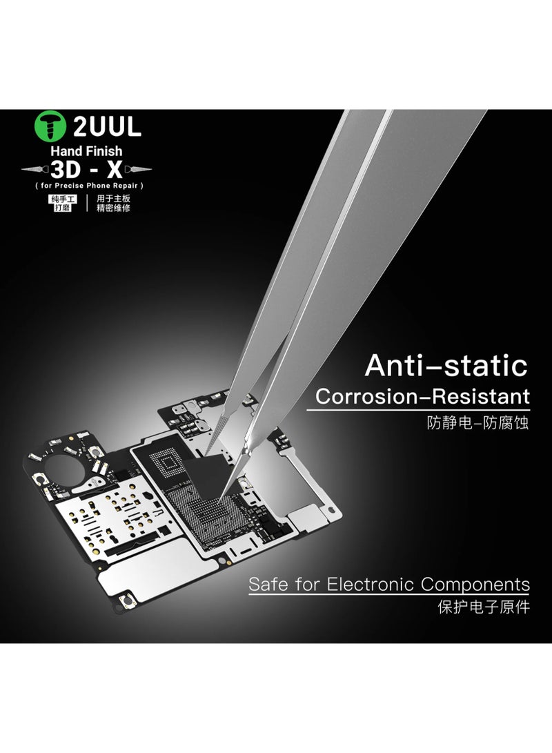 تو يو يو ال ملقط 2UUL TW02 3D-X تشطيب يدوي دقيق لصيانة الهواتف والإلكترونيات - Image 4
