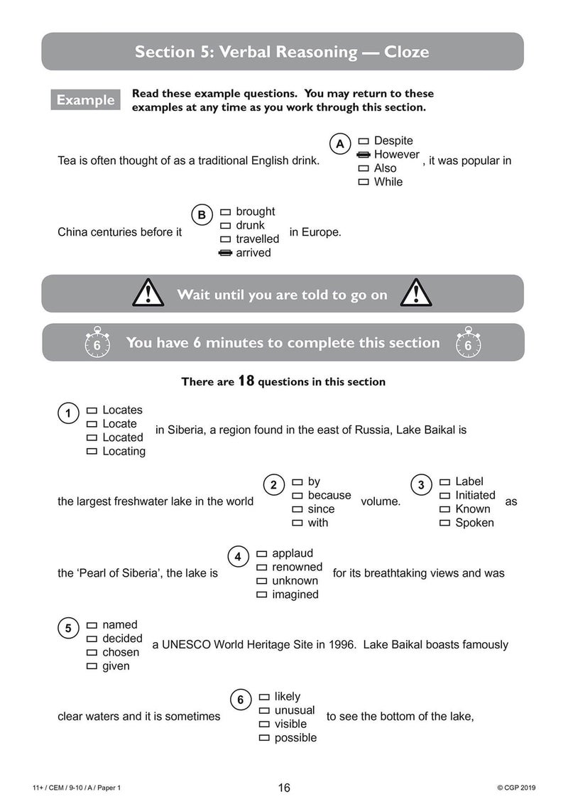 11+ CEM Practice Papers - Ages 9-10 (with Parents' Guide & Online Edition) - Image 2