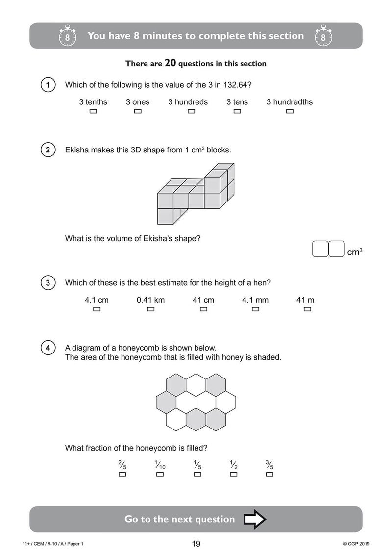 11+ CEM Practice Papers - Ages 9-10 (with Parents' Guide & Online Edition) - Image 4