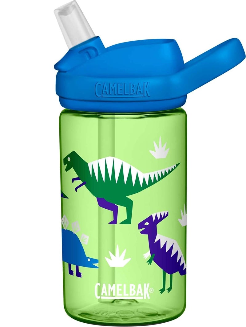 CAMELBAK CamelBak eddy+ 14 oz Kids Water Bottle with Tritan Renew – Straw Top, Leak-Proof When Closed, Hip Dinos  - Image 4