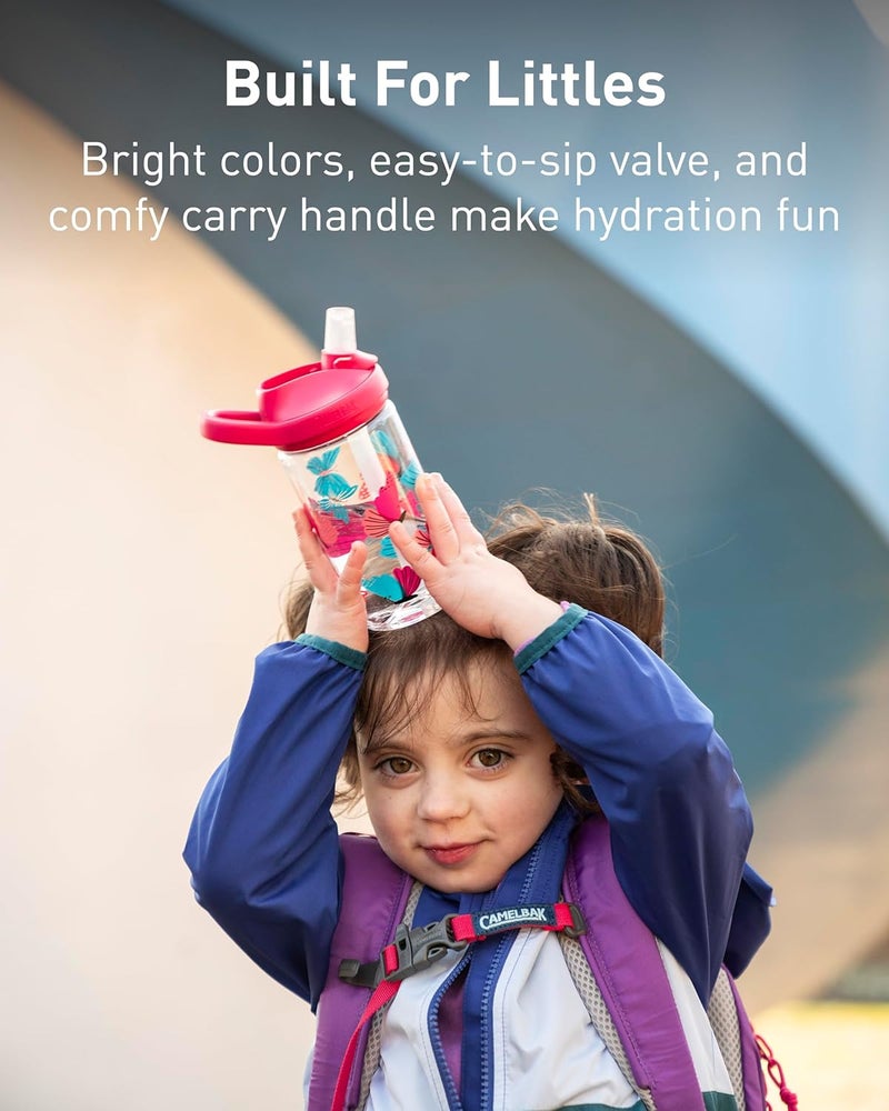 CAMELBAK CamelBak eddy+ 14 oz Kids Water Bottle with Tritan Renew – Straw Top, Leak-Proof When Closed, Hip Dinos  - Image 5