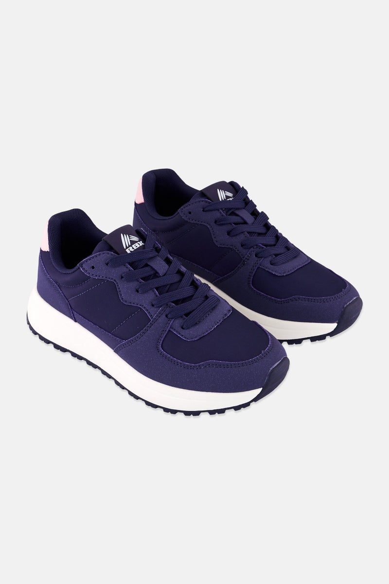 RBX أحذية خارجية للنساء بشعار العلامة التجارية، بنفسجي داكن - Image 1