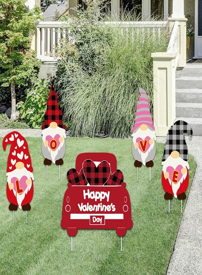 Fanboxk Valentine Gnomes and Love Heart Car Kit - Yard Sign and Outdoor Lawn Decorations - Valentine’s Day Party Yard Signs - Set of 15 - Image 5