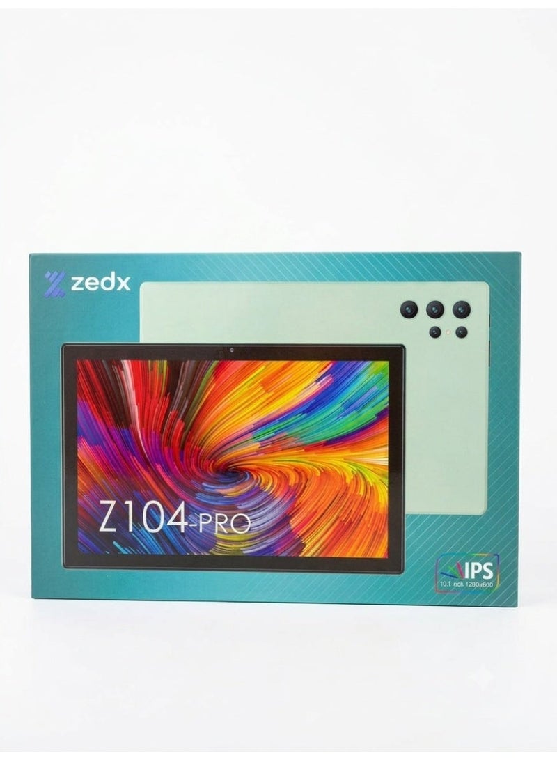 زيدكس جهاز ZEDX Z104-PRO اللوحي، شاشة 10.1 بوصة، ذاكرة وصول عشوائي 8 جيجابايت، ذاكرة تخزين داخلية 512 جيجابايت، شاشة IPS بدقة 1280×800 بكسل، لون أسود - Image 1