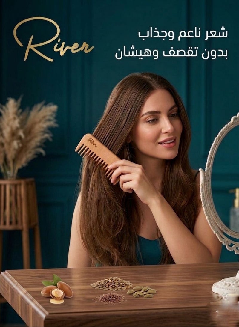 River comb made from premium maple wood - Image 2