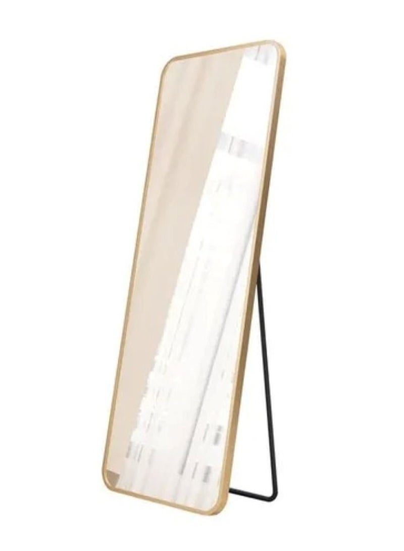 Dressing Mirror With Stand Holder Gold/Clear 150x40cm