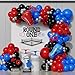 Eopelsm Boxing Birthday Party Decorations 139Pcs Red Blue and Black Balloons with Boxing Gloves Foil Balloons for Boxing Baby Shower Party Supplies - Image 2