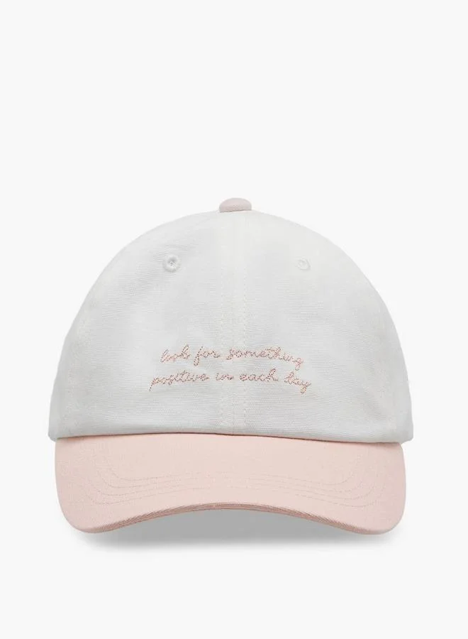 Splash FAV Slogan Cap with Buckled Strap Closure