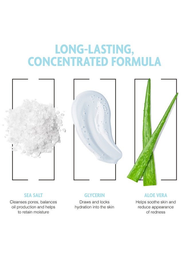 شركة باسيفيك شيفينج غسول الوجه النظيف من شركة باسيفيك شيفينغ - منظف لطيف للوجه بدون رائحة مع ملح البحر والصبار - غسول مرطب للوجه للرجال للبشرة الحساسة (7 أونصة) - Image 3