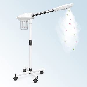 practicalws Lcd Ozone Facial Steamer Digital For Clean SkinSkin Care Use At HomeBeauty SalonSpa With Hot MistTimer FunctionAdjustable Height And Rolling Wheels - Image 1