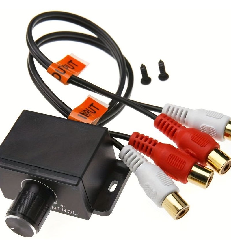 Premium RCA Amplifier Volume Controller for Car Audio with Bass Control Knob For Subwoofers And Speakers Easy Installation Robust Cables Without Battery - Image 5