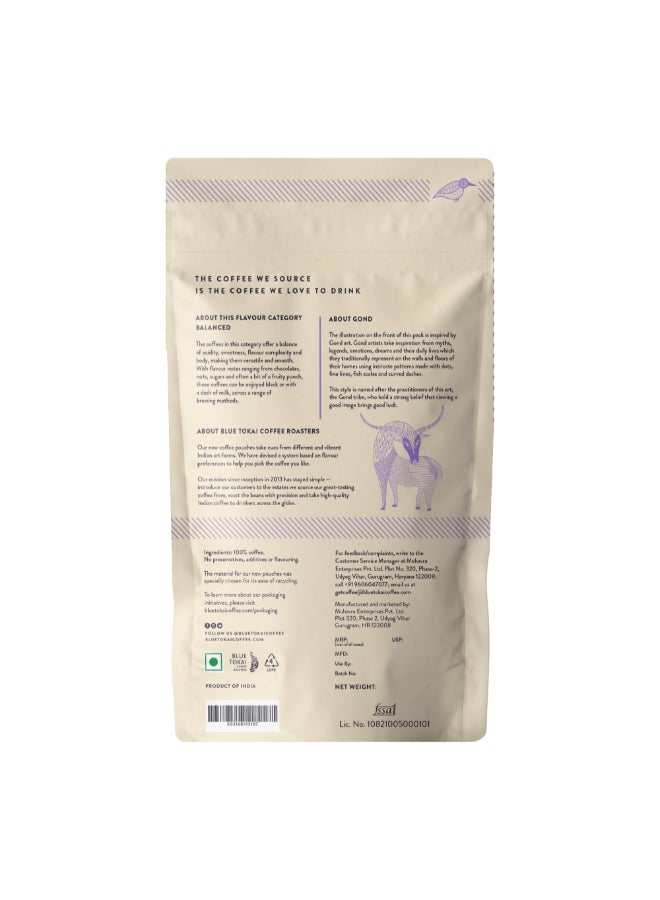 Blue Tokai Coffee Roasters Coffee Silver Oak Cafe Blend | Medium Roast | French Press Coffee 250 G - Image 2