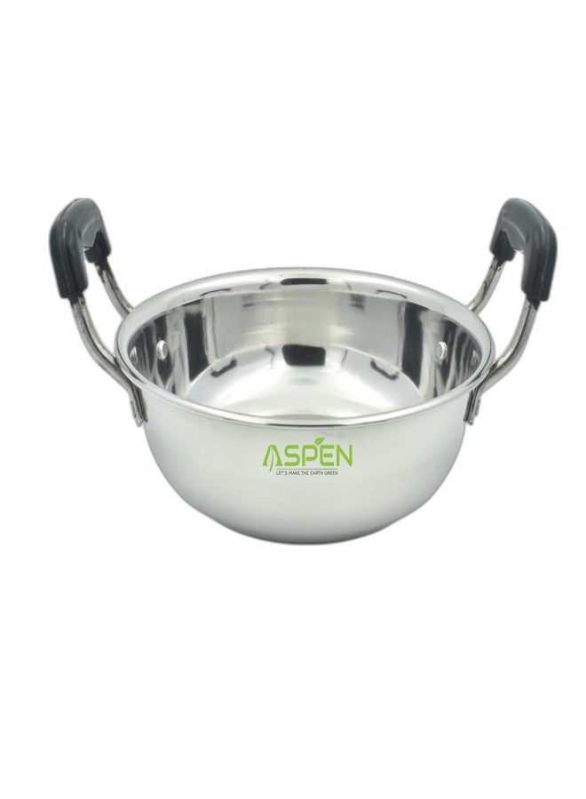ASPEN Multipurpose Use Stainless Steel Kadai/Fry Pan/Stainless Steel Fry Pan - 9 Inch (24 Cm Dia) - Image 4