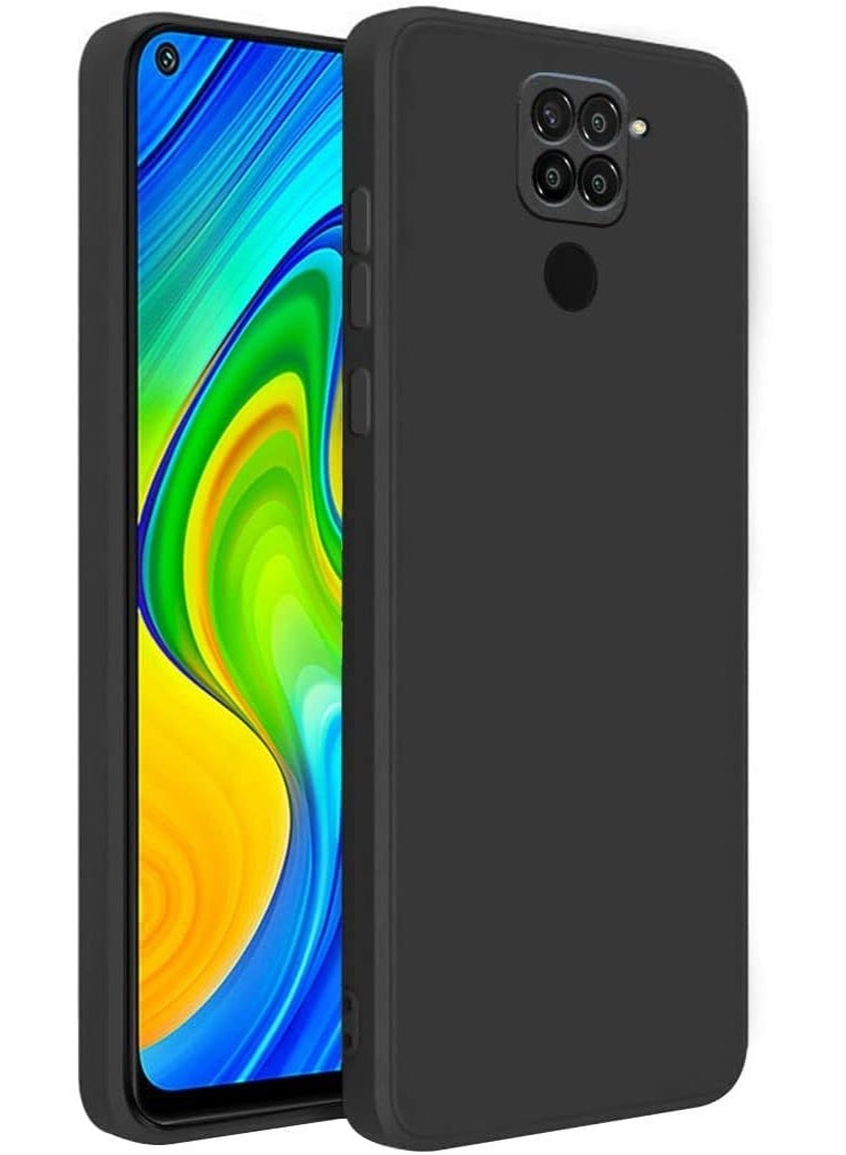 Protective Cover For Redmi Note 9 , Slim Fit Soft Back TPU Case Flexible Silicone Cover Compatible For Redmi Note 9 - Black