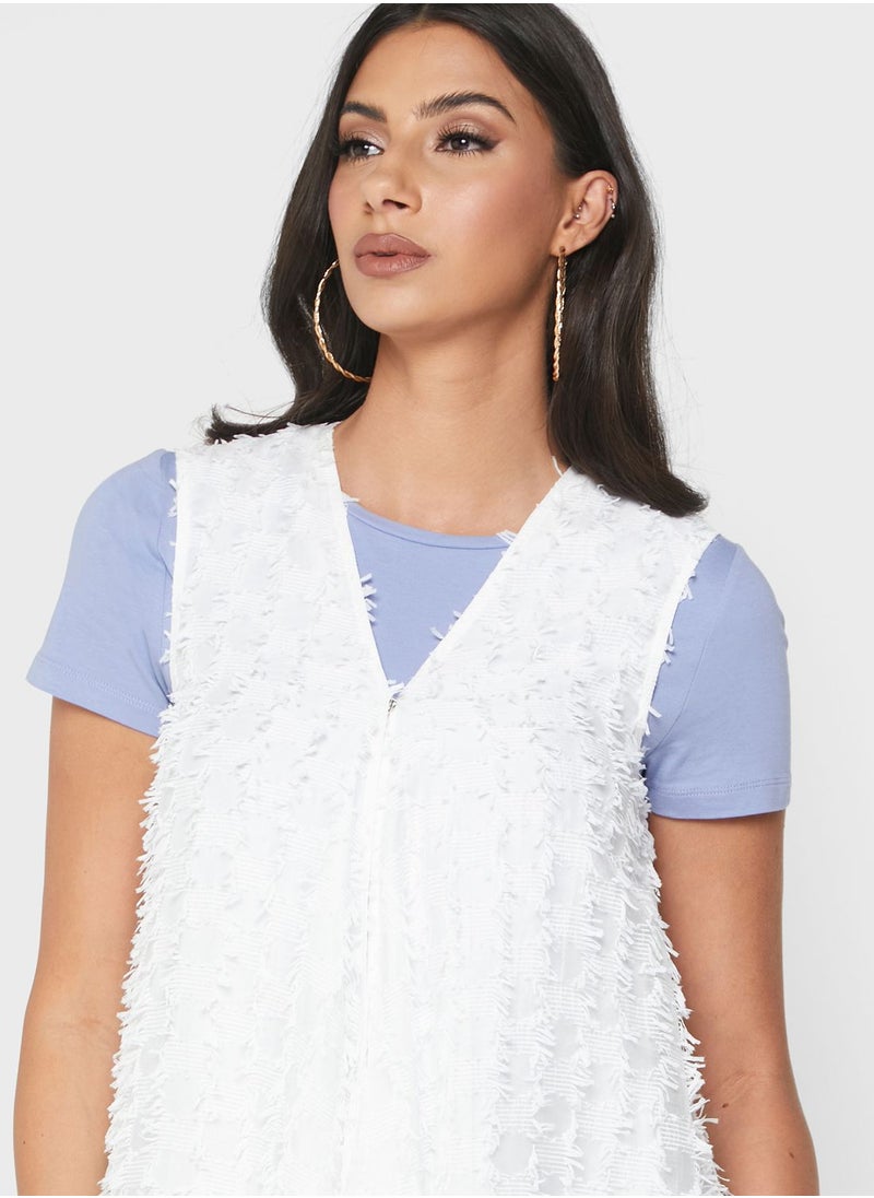 Jovonna London - Ruffle Detail Cardigan - Image 1