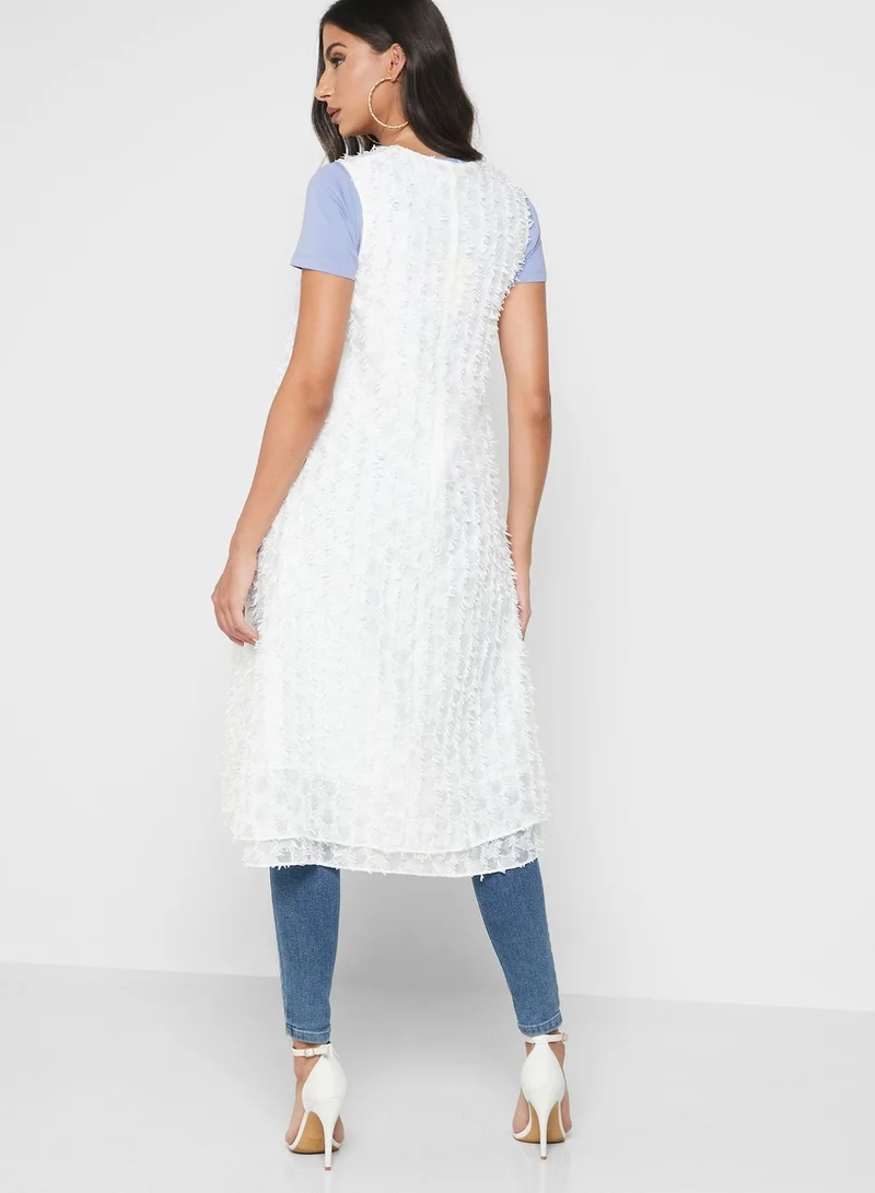 Jovonna London Ruffle Detail Cardigan