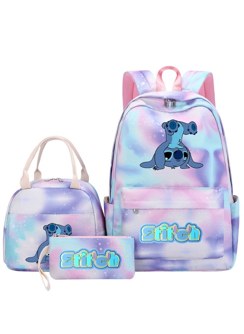 STITCH Stitch Printed Three Piece Set Backpack 