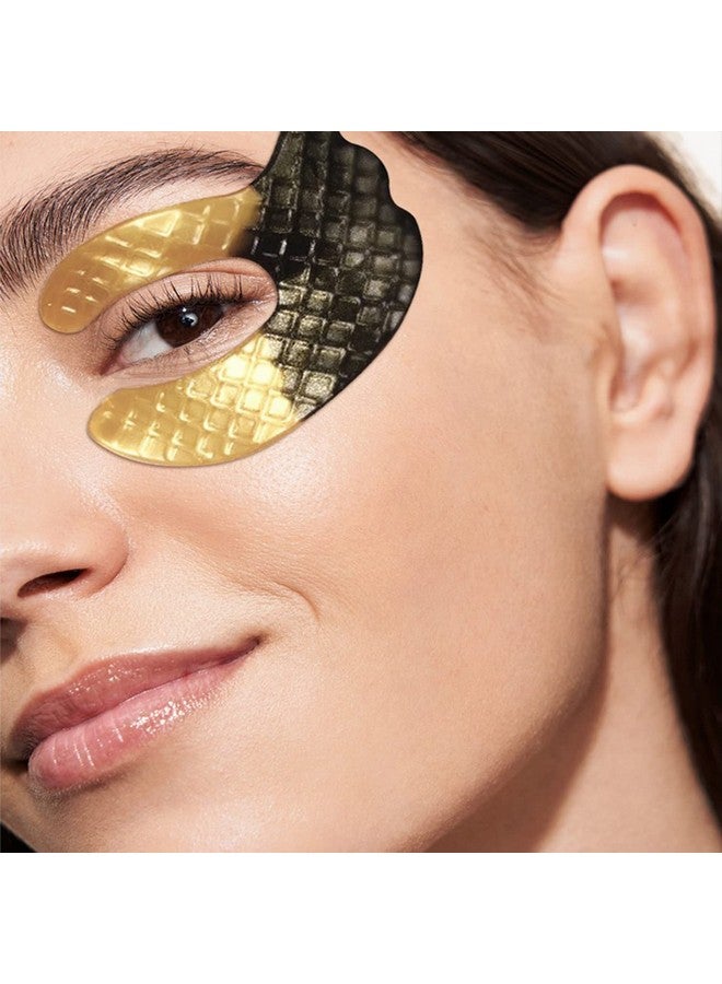 ICDI ICANdOIT Icandoit 24K Gold Eye Mask For Dark Circles&Puffinessantiagingantiwrinkle With Hyaluronic Acid And Collageneye Zone Care Eye Patches For All Skin Typesbest Gift Idea For Women&Men7Pairs - Image 2