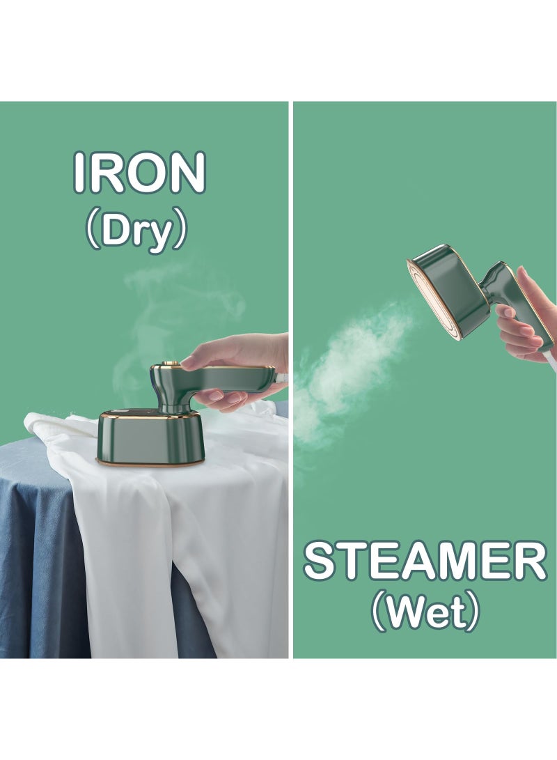 Steamer Iron for Clothes Travel Mini,High-Power Handheld Garment Steamer Clothes Steamer Portable Steam Iron 5s Fast Heat-up Ironing Wrinkle Remover -1000W 100ML,Wet and dry use  - Image 3
