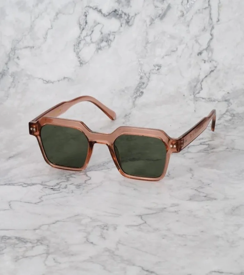 Explicit Poets Explicit Poets Unisex ELLIOT Champagne - Green Stylish Sunglasses, 12EP4