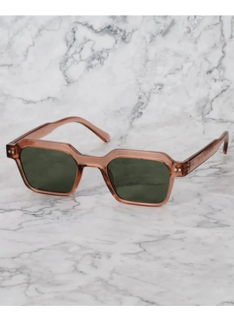 الشعراء الصريحون Explicit Poets Unisex ELLIOT Champagne - Green Stylish Sunglasses, 12EP4