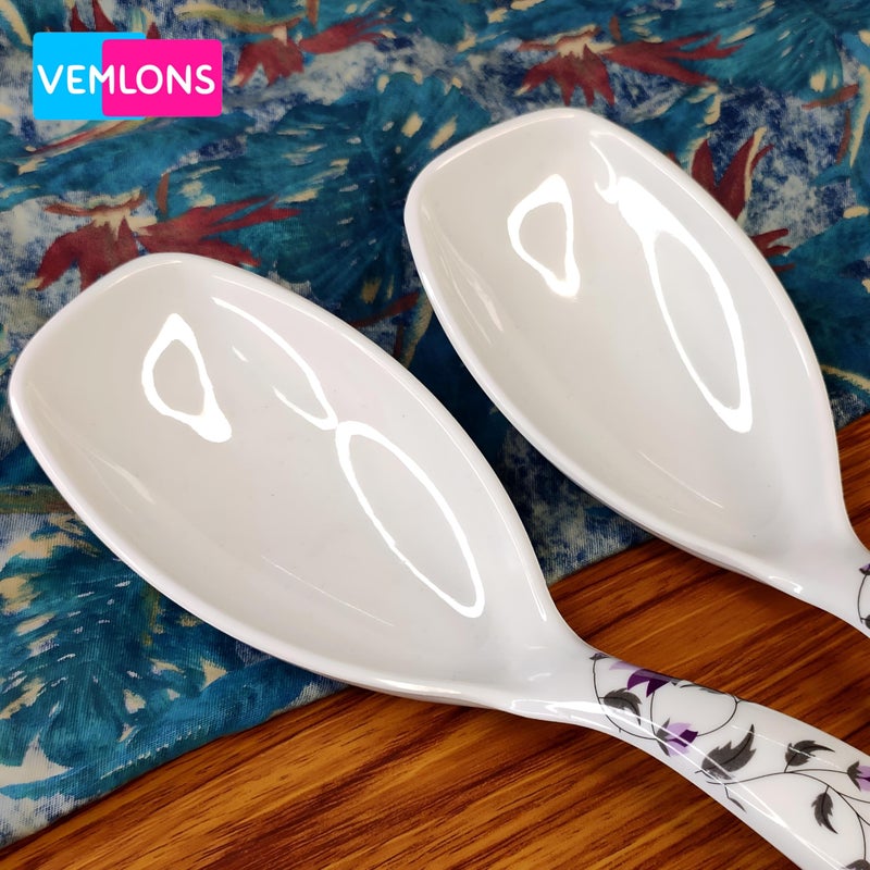 Vemlons Serving Spoon, Long Handle Serving Spoon Melamine Tableware (Set of 4) - Image 3