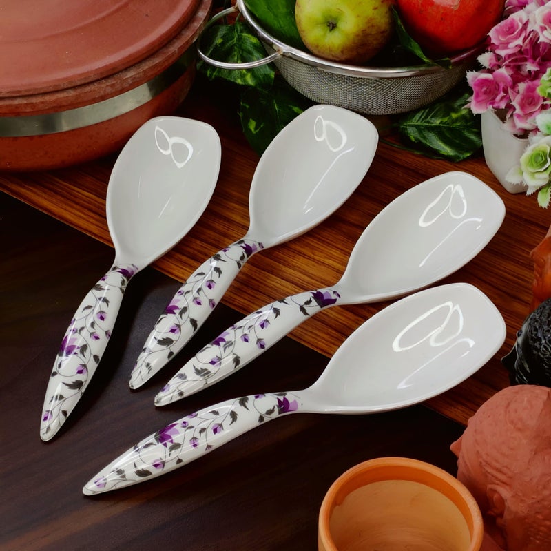 Vemlons Serving Spoon, Long Handle Serving Spoon Melamine Tableware (Set of 4) - Image 1