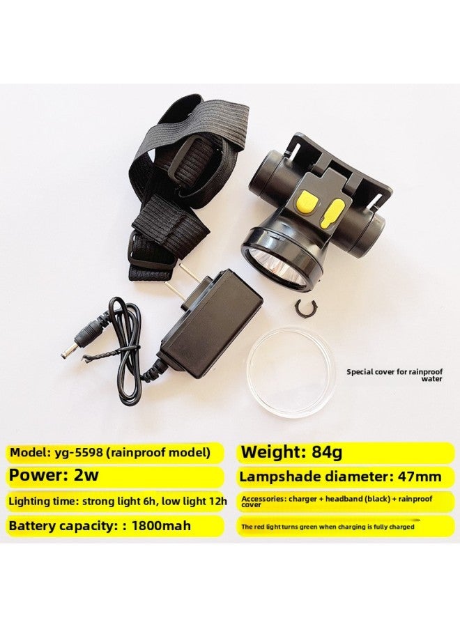 Yage 2W Head-mounted Headlight Led Strong Light Charging Long-range Night Fishing Lamp Outdoor Lighting Special Headlight For Picking Vegetables
