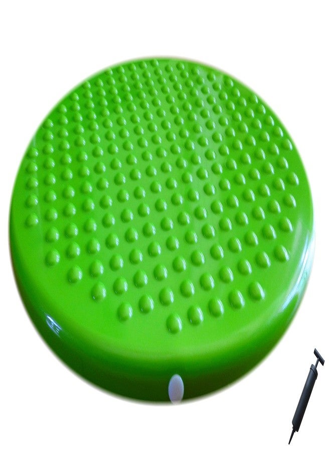 AppleRound Jr. Inflatable Sensory Wiggle Seat for Kids - 12 Inch (31 cm) School Cushion with Pump - Improves Focus, ADHD & Classroom Sitting - Active Desk Chair Alternative (Green) - Image 5