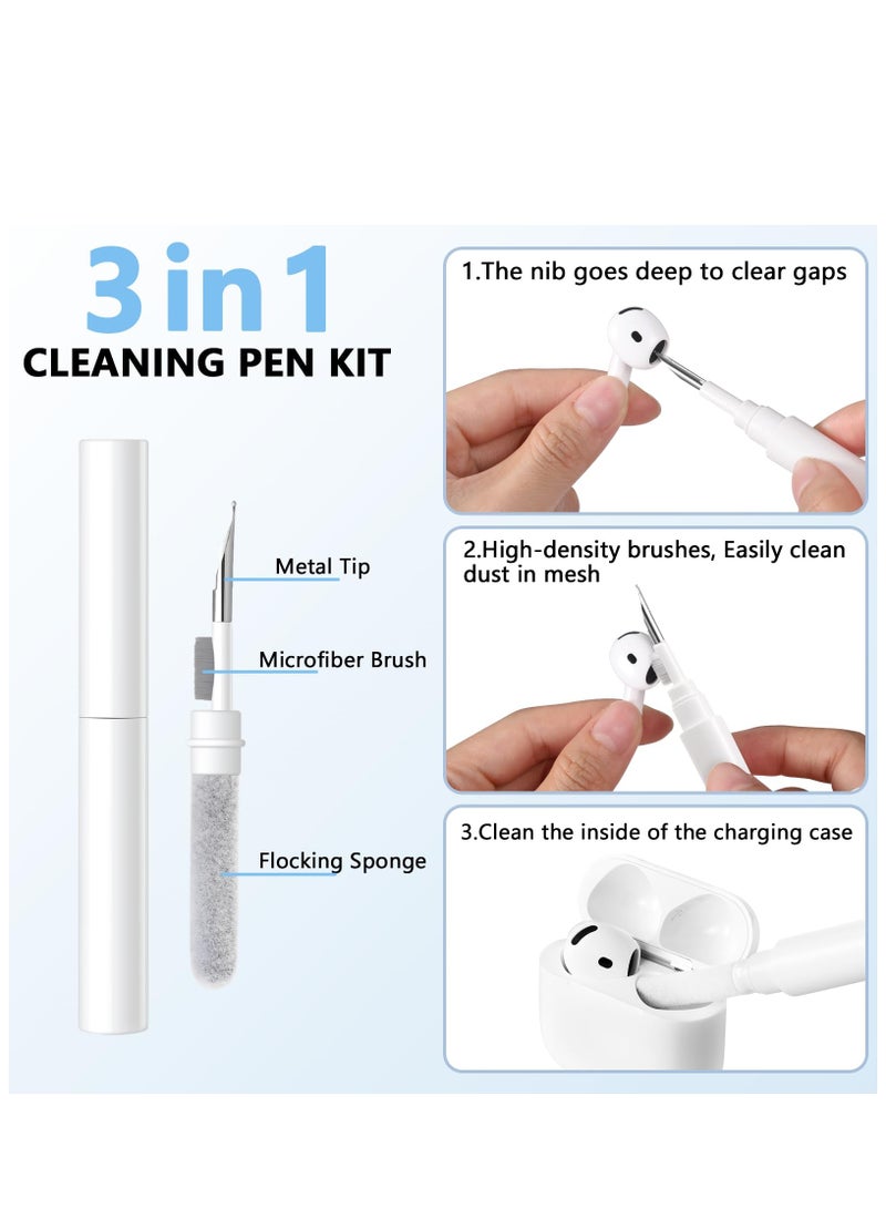 سزوكست غطاء حافظة AirPods 4 مع سلسلة مفاتيح حماية كاملة للجسم من السيليكون الناعم اللطيف المقاوم للصدمات متوافق مع غطاء AirPods الجيل الرابع 2024 للنساء والرجال LED أمامي أزرق سماوي مرئي - Image 4