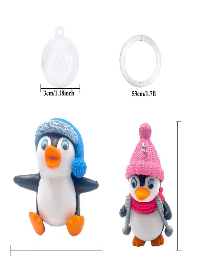Pitertul 4Pcs Floating Fish Tank Decorations, Cute Little Penguin Aquarium Decoration for Fish Tank Aquarium Landscaping Aquarium Decoration - Image 4