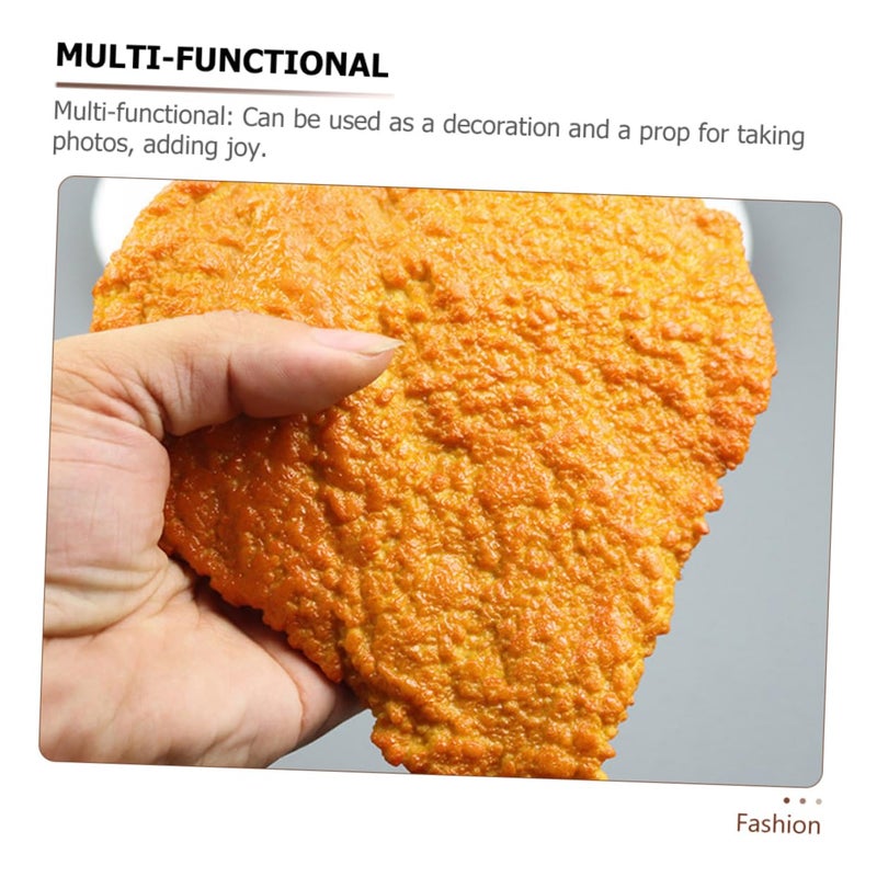 High Simulation Chicken Cutlet Food Prop Model For Bakery Restaurant Decor Photography Display - Image 4